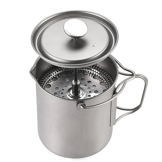 750ml Titanium Cup Coffee French Press Pot