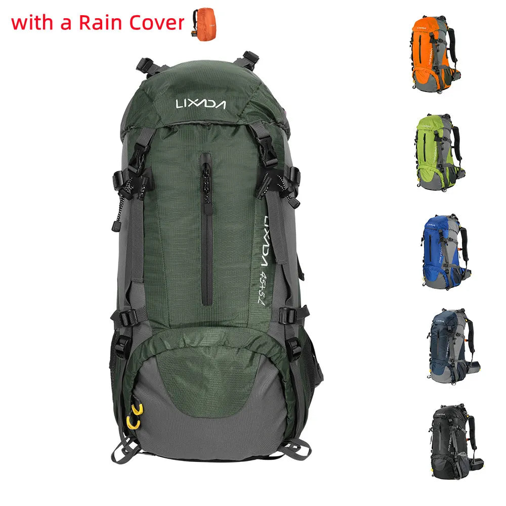 50L Camping Backpack with Rain Cover