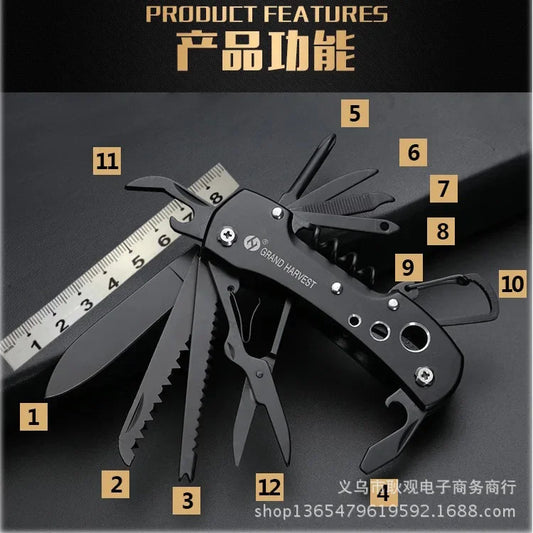 Multi-Tool Folding Pocket Knife